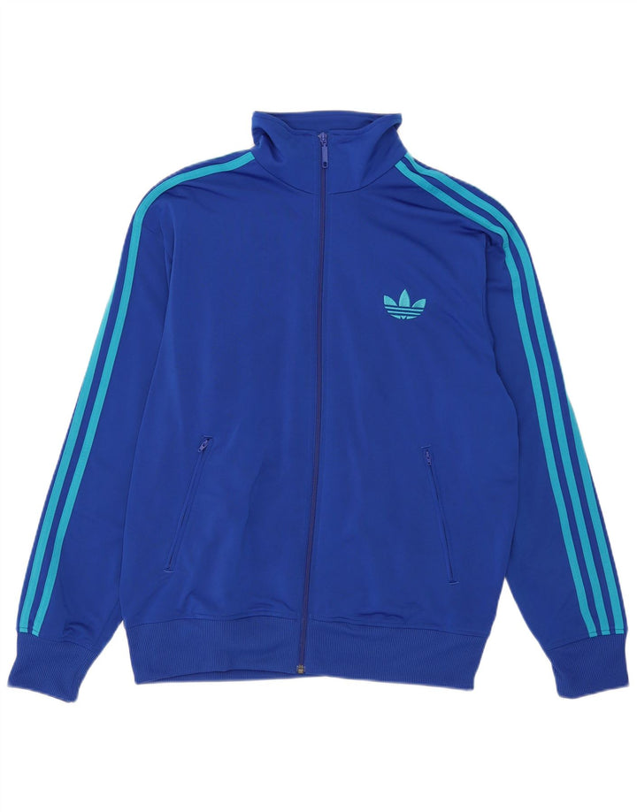Adidas Mens Treino Top Jaqueta Grande Azul Poliéster