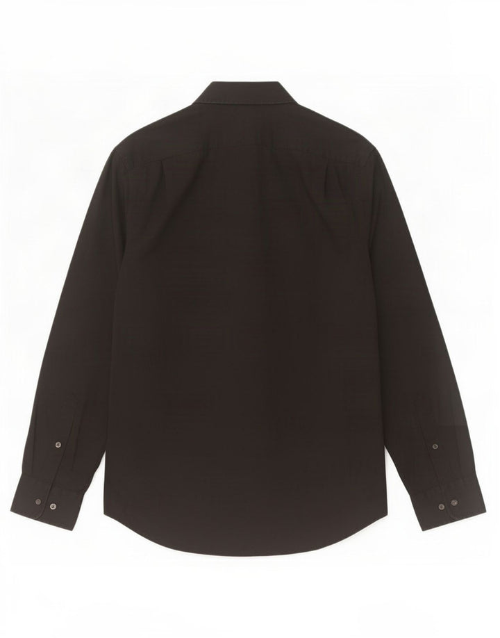 Gap Mens Classic Fit Camisa Médio Algodão Preto