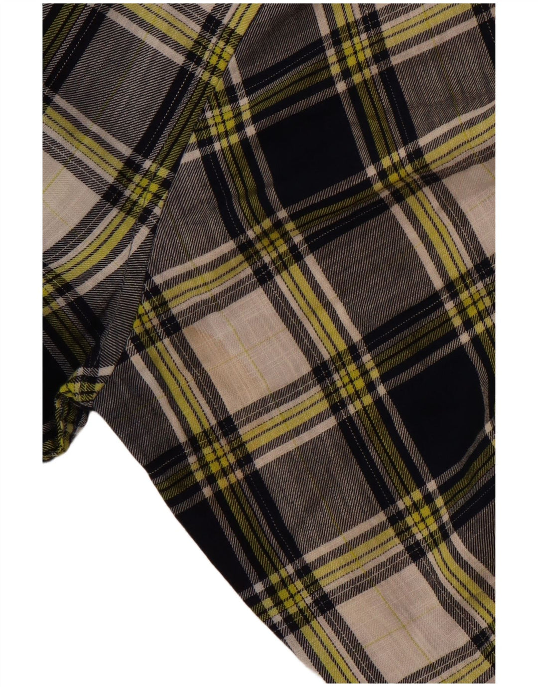 Camisa xadrez masculina Benetton grande algodão xadrez azul marinho