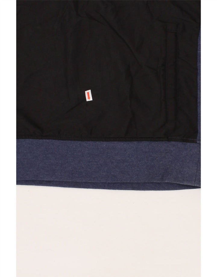 CHAMPION Mens Hoodie Jumper Large Navy Blue Colourblock Cotton Vintage Champion and Second-Hand Champion from Messina Hembry 