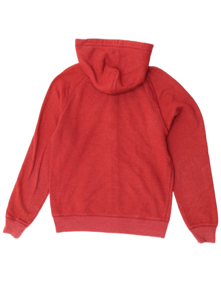 Jack Wills Suéter masculino com capuz e zíper gráfico médio algodão vermelho