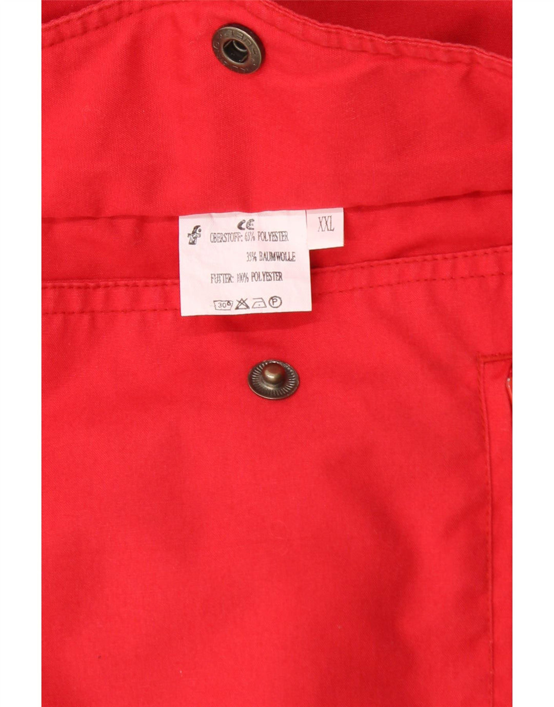 Colete reversível masculino ELYSEE UK 44 2XL poliéster vermelho