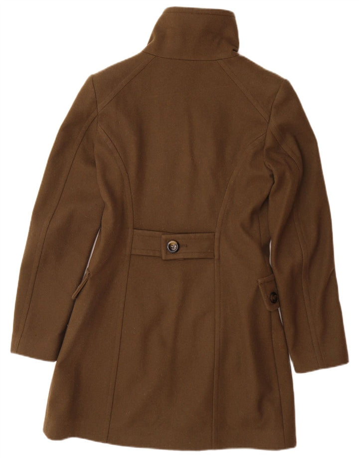 Sobretudo feminino BENETTON UK 8 pequeno lã marrom