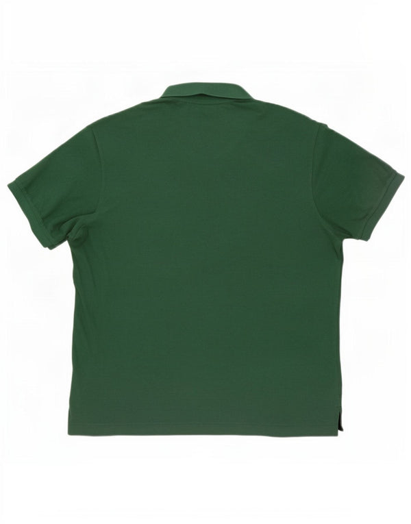 Camisa polo masculina Lacoste Classic Fit tamanho 8 3XL algodão verde