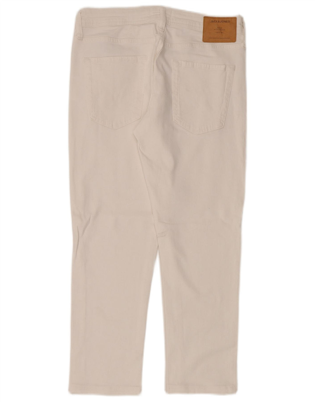 Jeans masculinos Jack & Jones Slim W30 L26 algodão branco