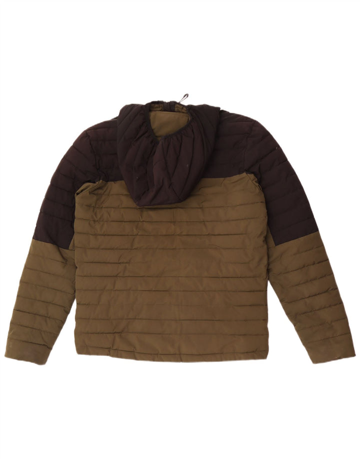 Jaqueta acolchoada masculina Diesel UK 38 Medium Khaki Colourblock