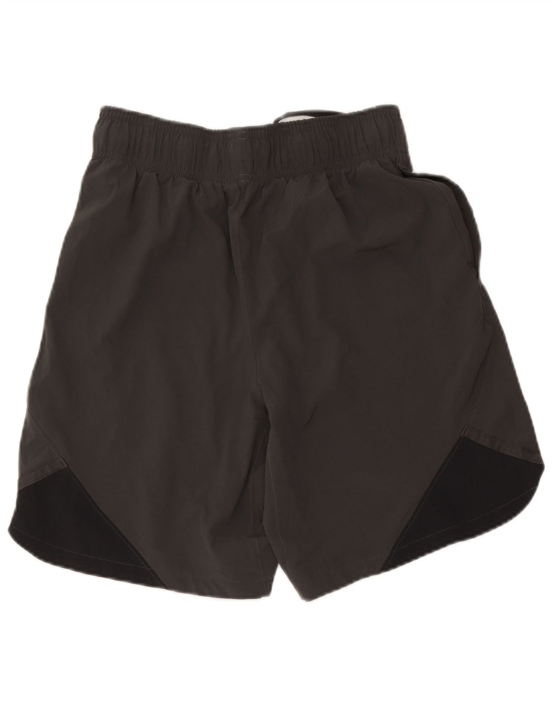 Shorts esportivos gráficos femininos Under Armour UK 12 bloco colorido cinza médio