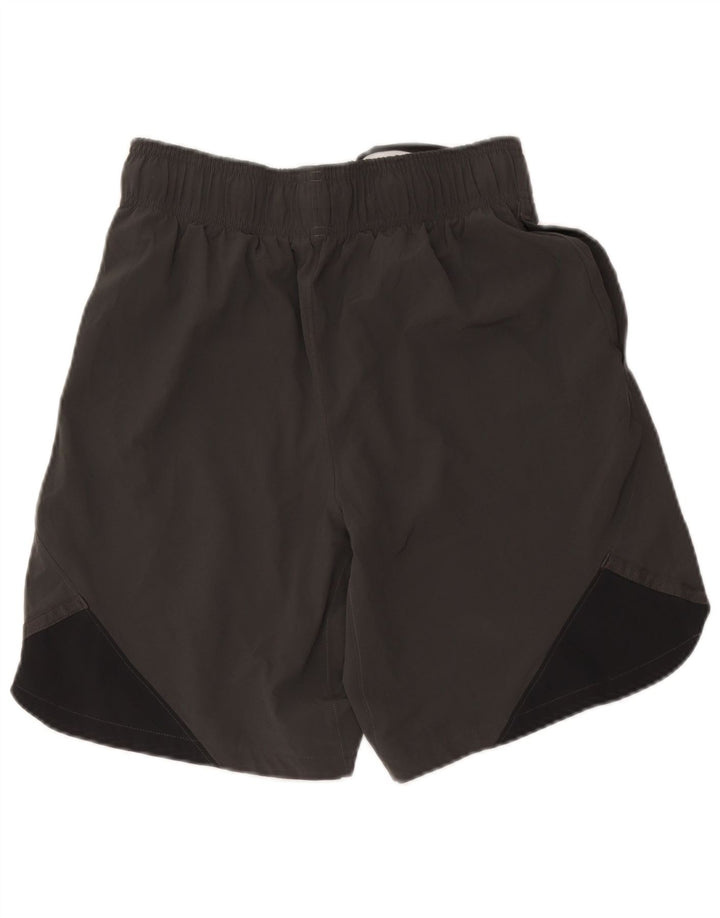 Shorts esportivos gráficos femininos Under Armour UK 12 bloco colorido cinza médio