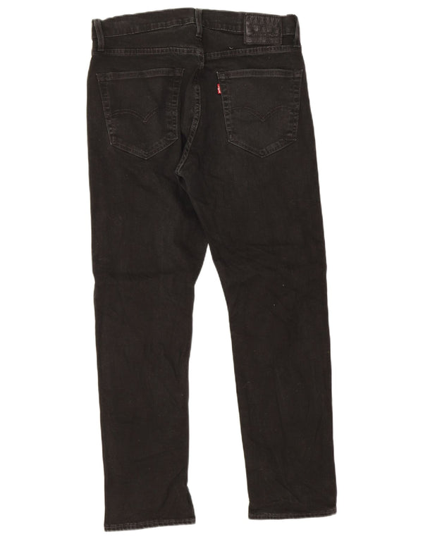 Jeans retos femininos Levi's W32 L30 algodão preto