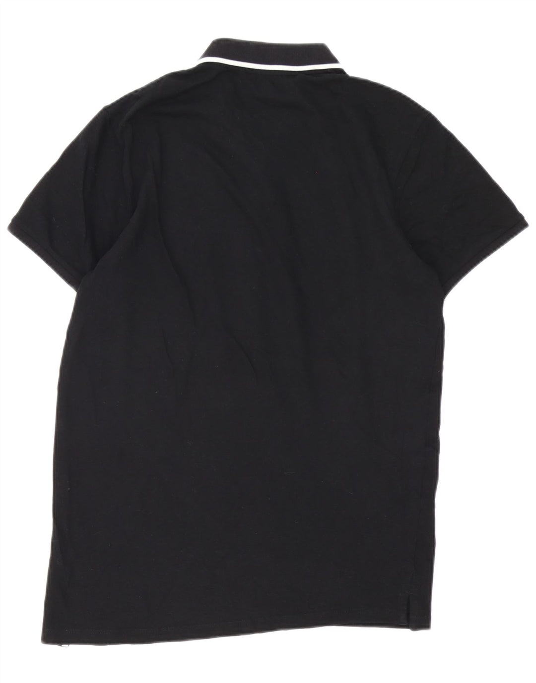 Camisa polo masculina Jack & Jones de algodão preto médio
