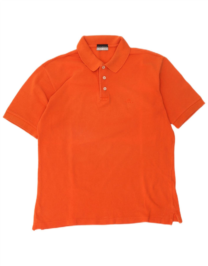 Camisa pólo Belfe & masculina laranja médio