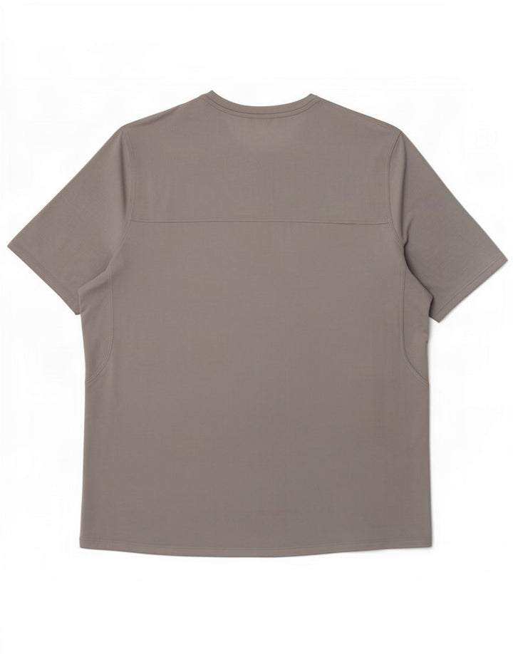 Camiseta masculina Reebok grande poliéster cinza