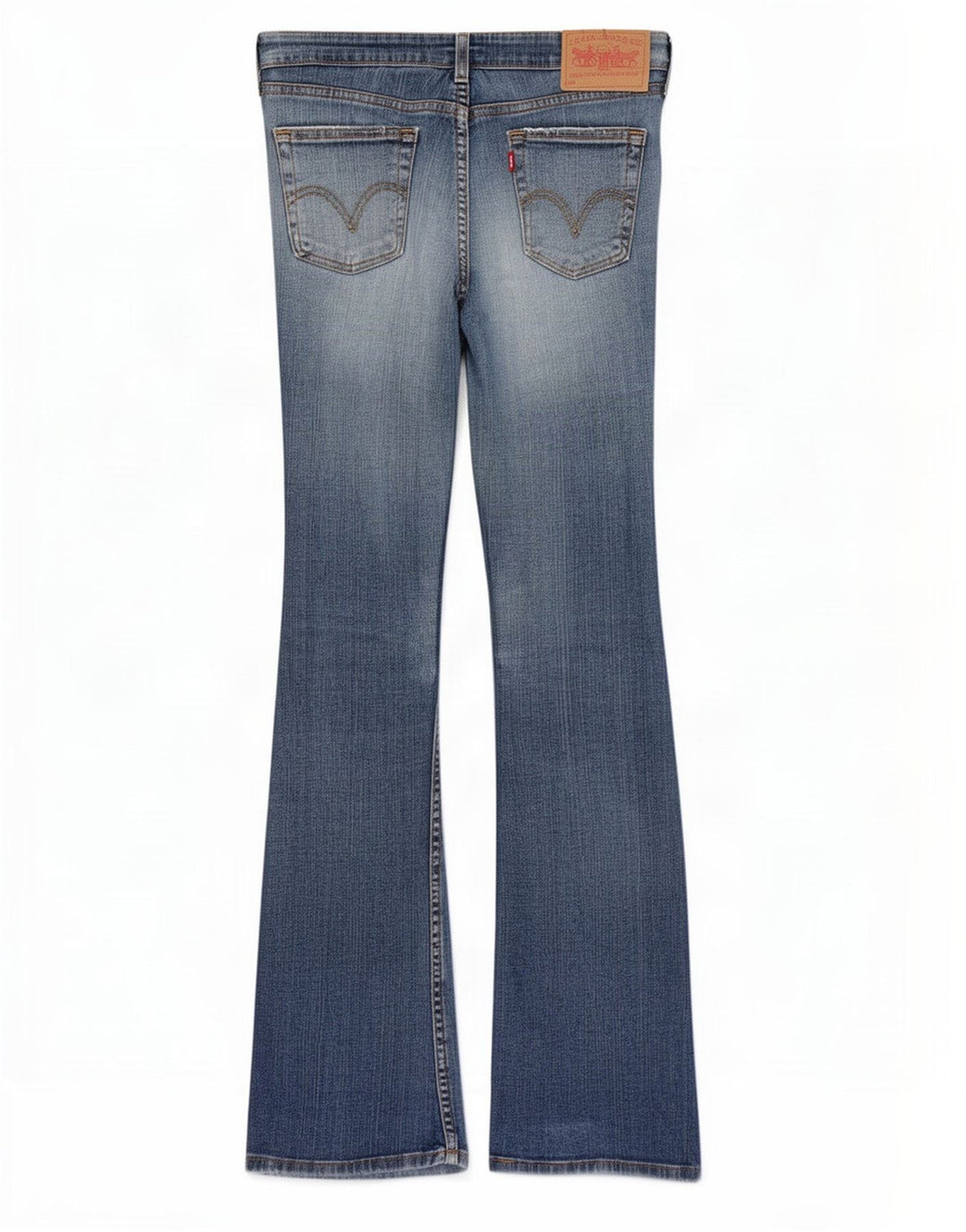 Jeans feminino Levi's Flared US 5 Médio W30 L32 Azul Algodão