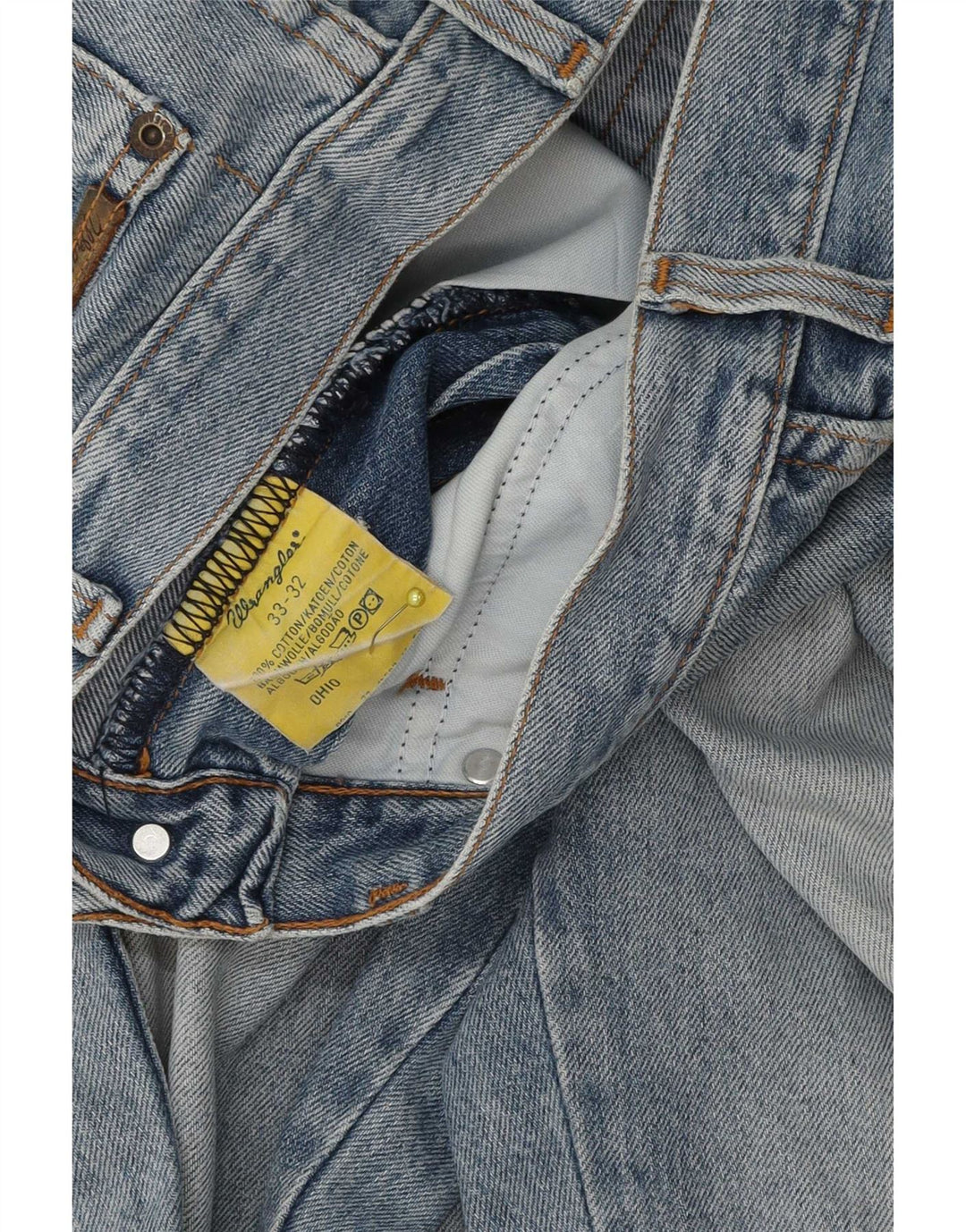 Wrangler Masculino Ohio Straight Jeans W33 L29 Azul Algodão