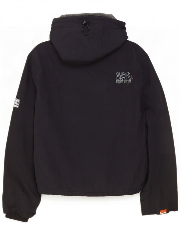 Jaqueta corta-vento masculina Superdry The Windcheater Graphic UK 40 grande preta