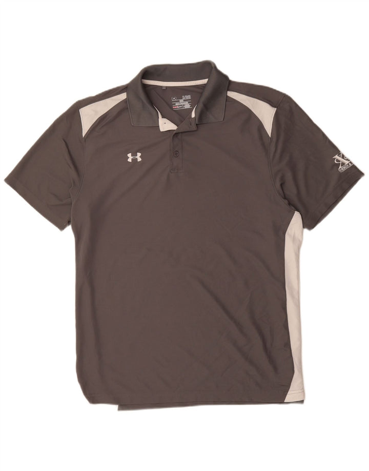 Camisa polo masculina Under ARMOUR Heat Gear XL cinza colorblock poliéster