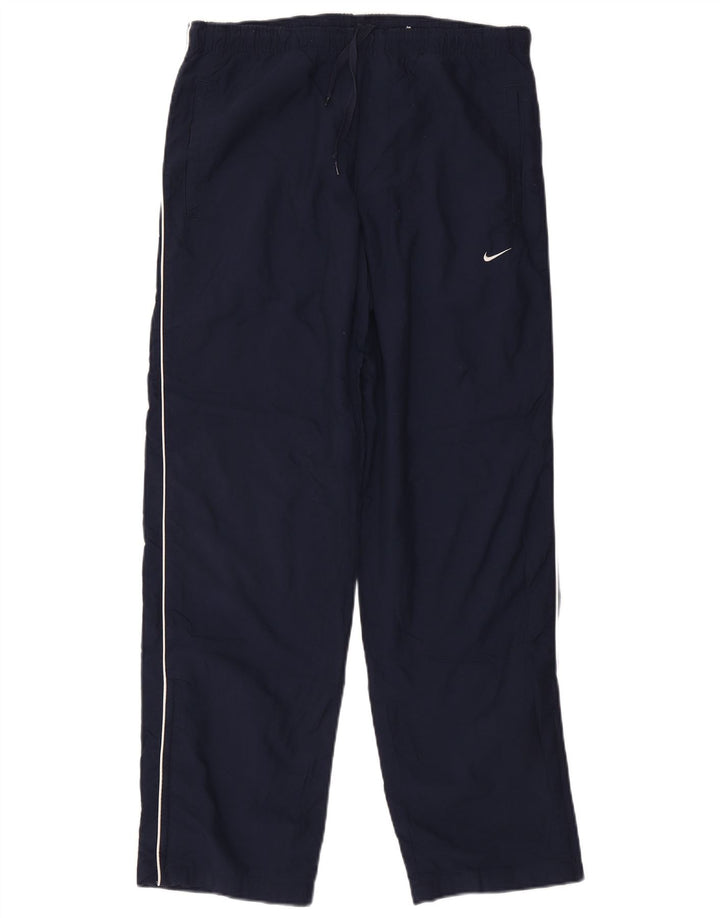 Calça de treino masculina Nike UK 38/40 médio azul marinho nylon