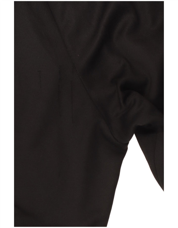 Adidas Womens Tracksuit Calças Joggers UK 14 Médio Preto Poliéster