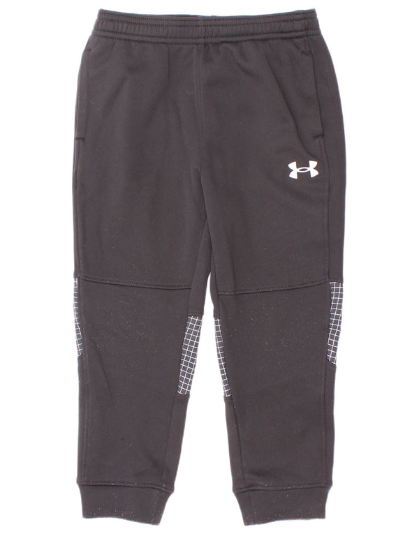 Calça de treino Under Armour Boys Joggers 2-3 anos preto xadrez