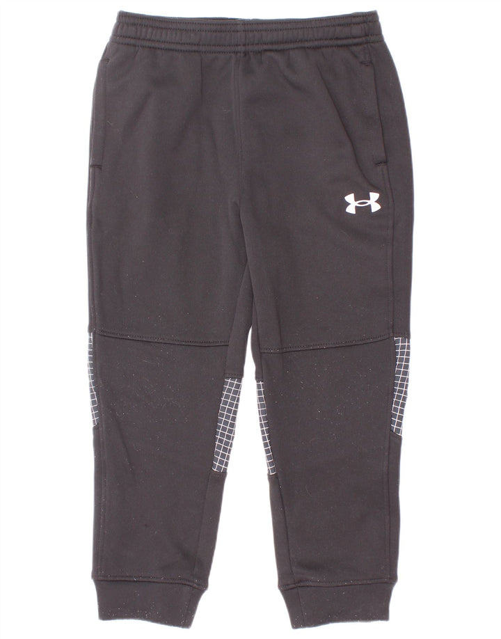 Calça de treino Under Armour Boys Joggers 2-3 anos preto xadrez