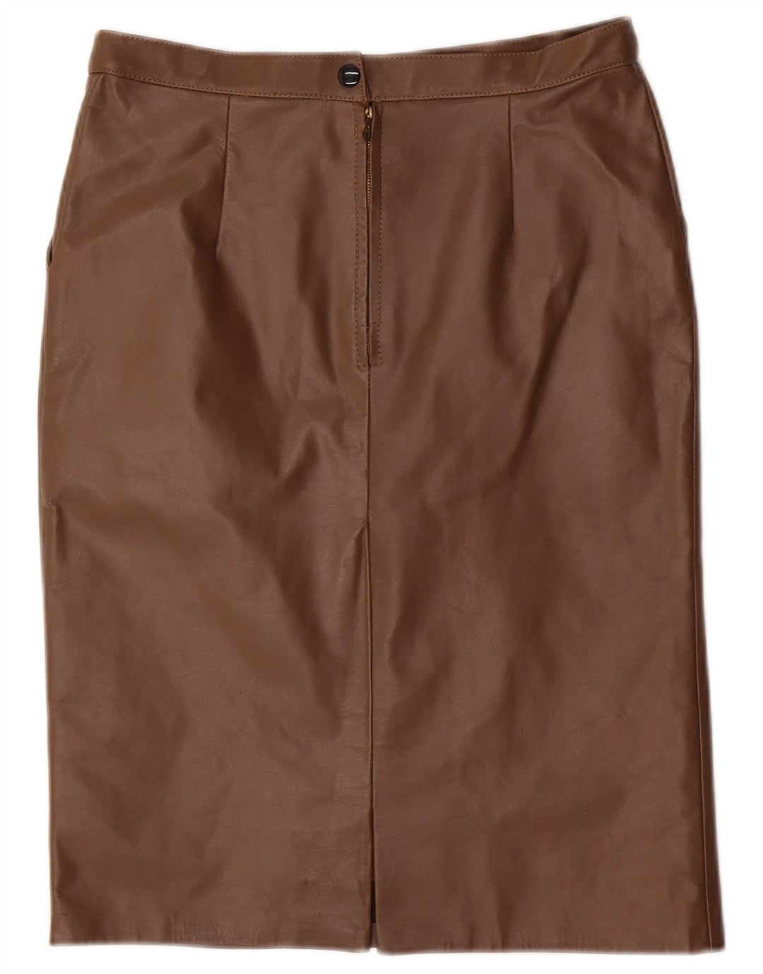 Saia lápis midi feminina VINTAGE W28 marrom médio