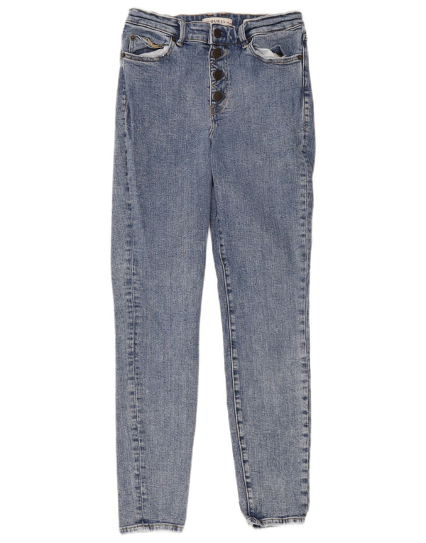 Guess Jeans skinny feminino de cintura alta W26 L28 azul