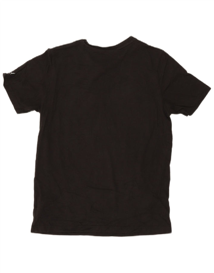 Puma Camiseta masculina gráfica Top pequeno preto floral algodão natureza