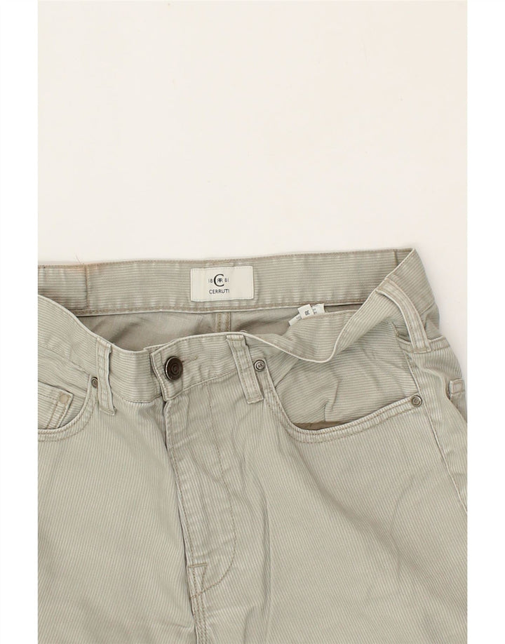CERRUTI Mens Straight Casual Trousers W30 L28 Beige Cotton Vintage Cerruti and Second-Hand Cerruti from Messina Hembry 