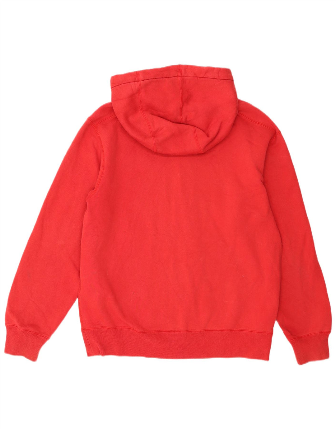 Suéter Nike masculino com capuz e zíper médio algodão vermelho