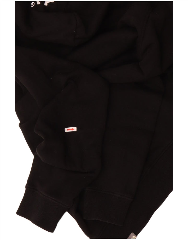 Suéter com capuz gráfico masculino The North Face 2XL algodão preto