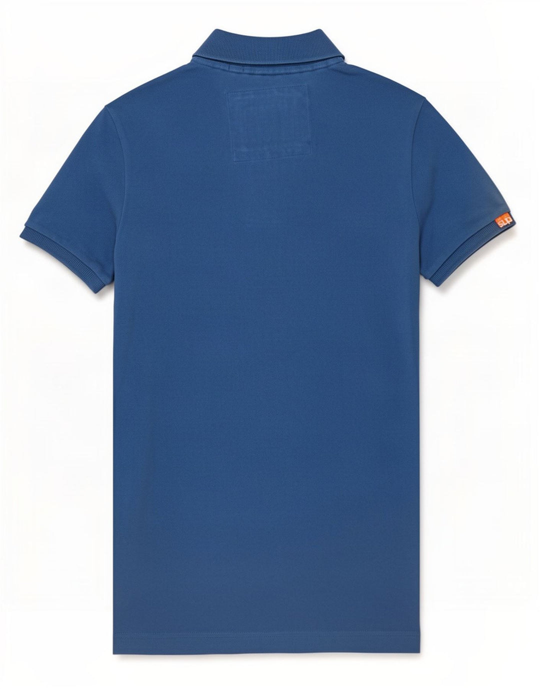Camisa polo masculina Superdry pequena azul algodão