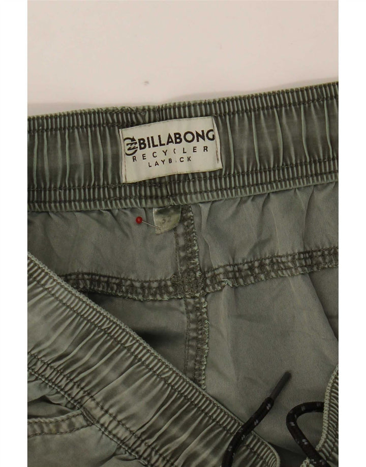 Shorts casuais masculinos Billabong W32 poliéster cáqui médio