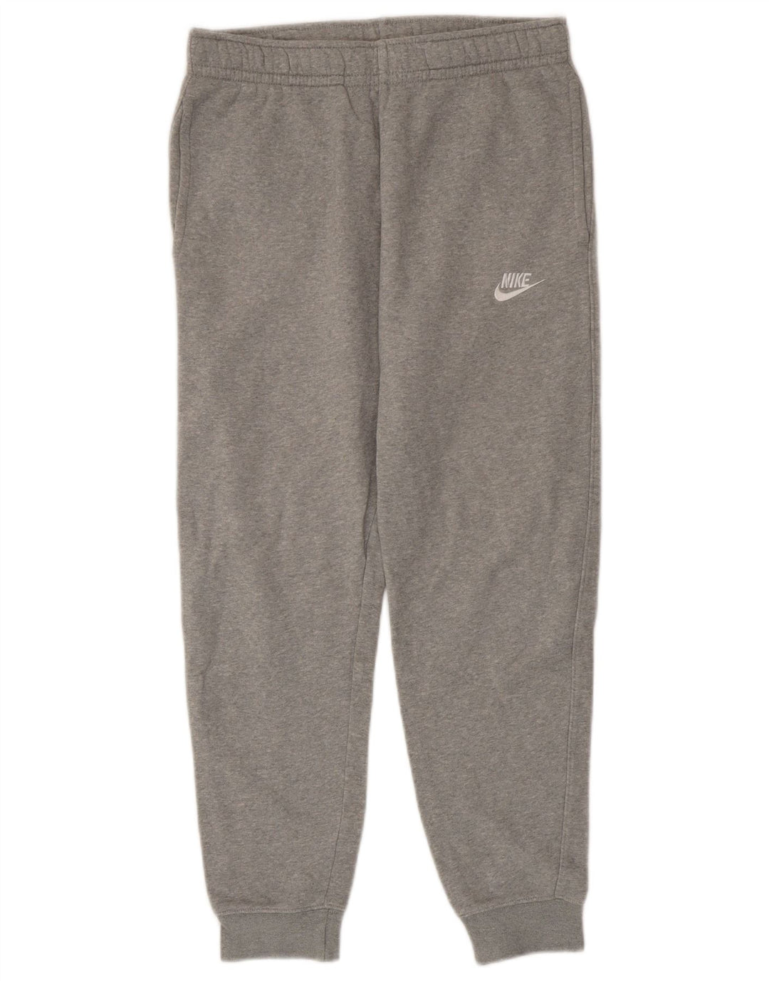 Calça de treino masculina Nike Joggers pequeno cinza manchado de algodão