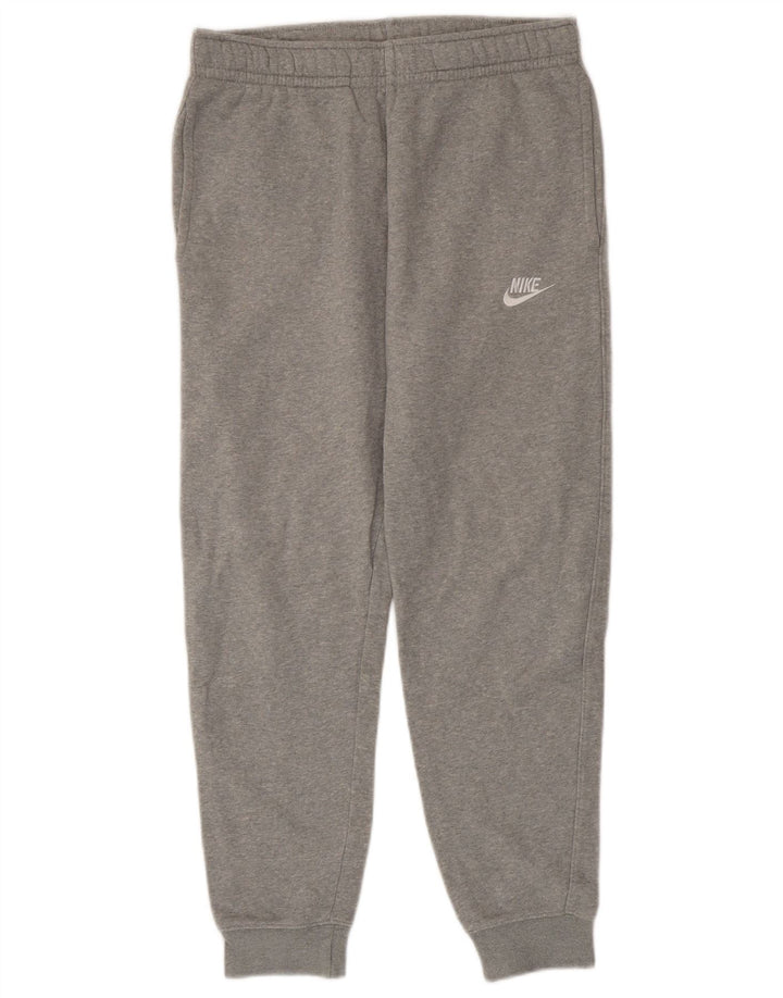 Calça de treino masculina Nike Joggers pequeno cinza manchado de algodão