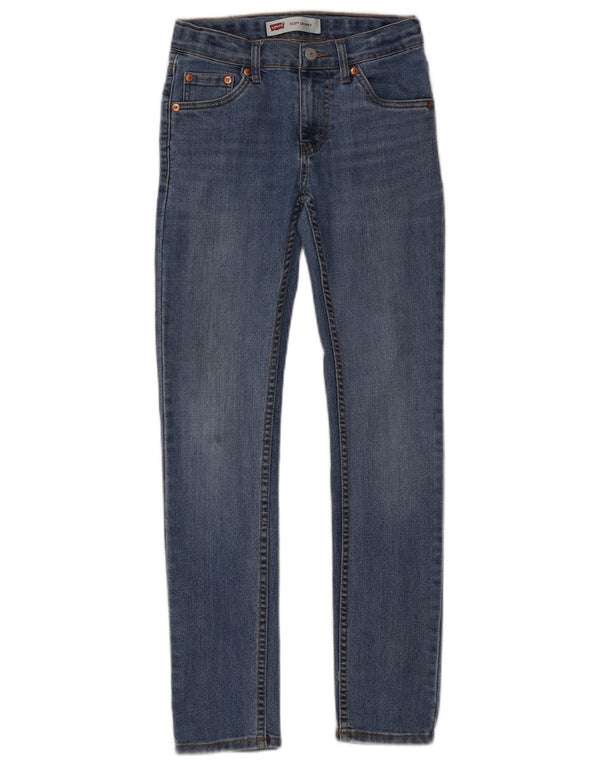 Levi's Girls 510 Skinny Jeans 11-12 Anos W26 L28 Azul Algodão