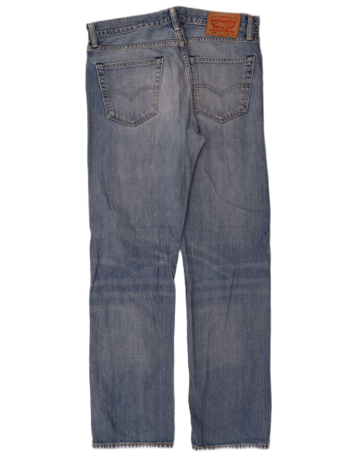 Levi's Masculino 504 Straight Jeans W33 L32 Azul Algodão