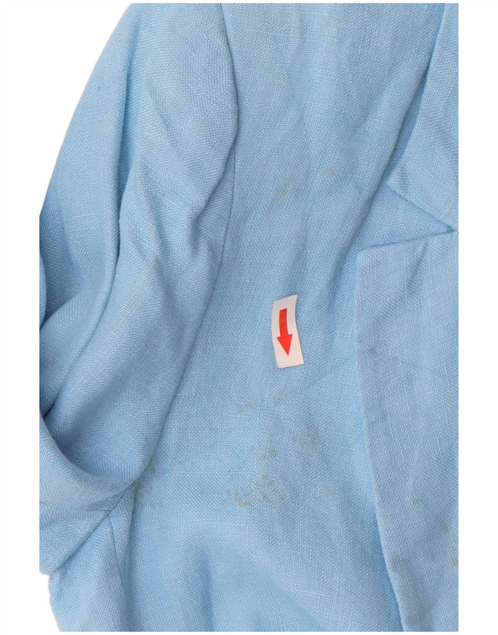Jaqueta Zara Womens Open Blazer UK 18 XL Azul