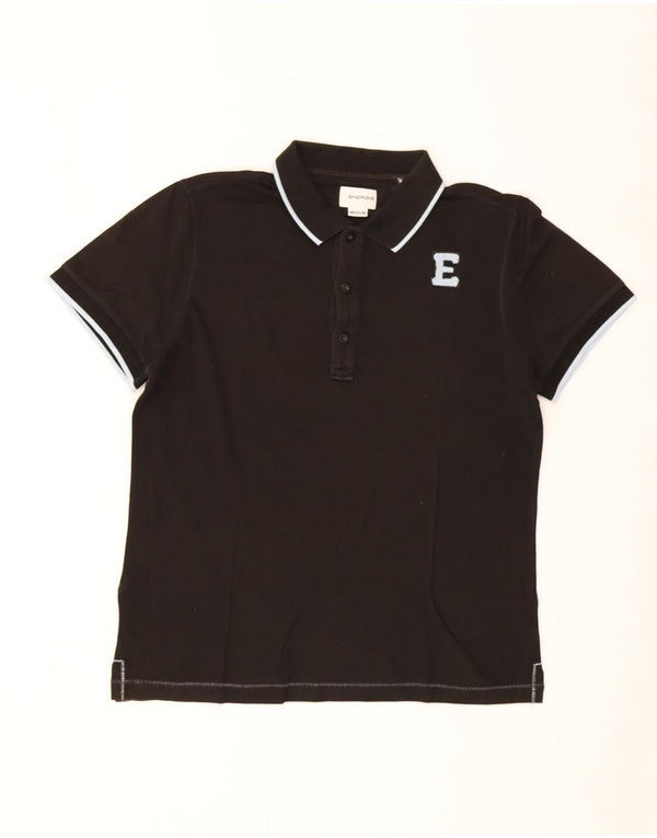 Camisa polo masculina Energie média preta