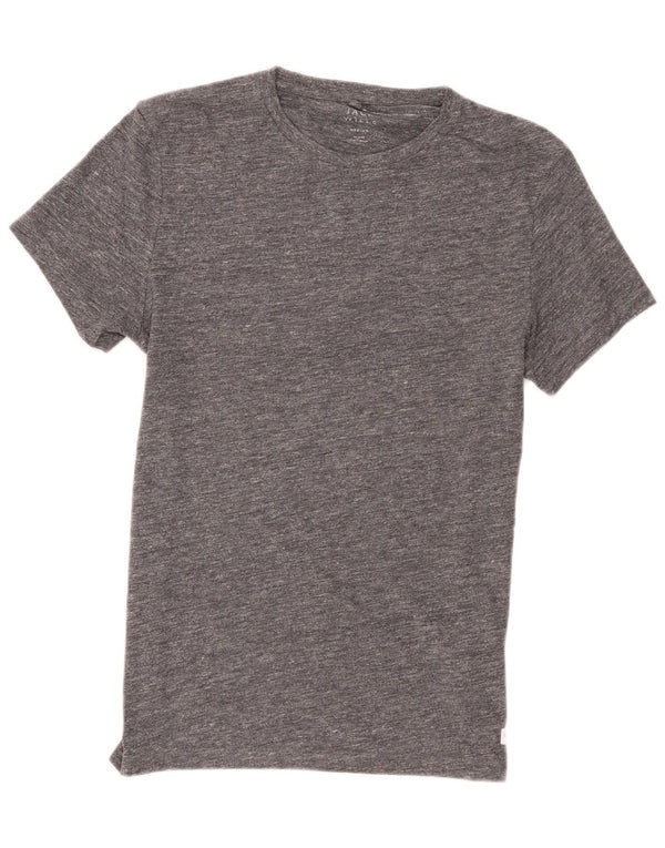 Jack Wills Camiseta masculina regular de manga curta Top cinza médio manchado