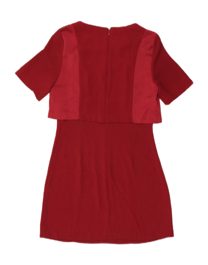Vestido feminino Topshop UK 10 pequeno poliéster vermelho