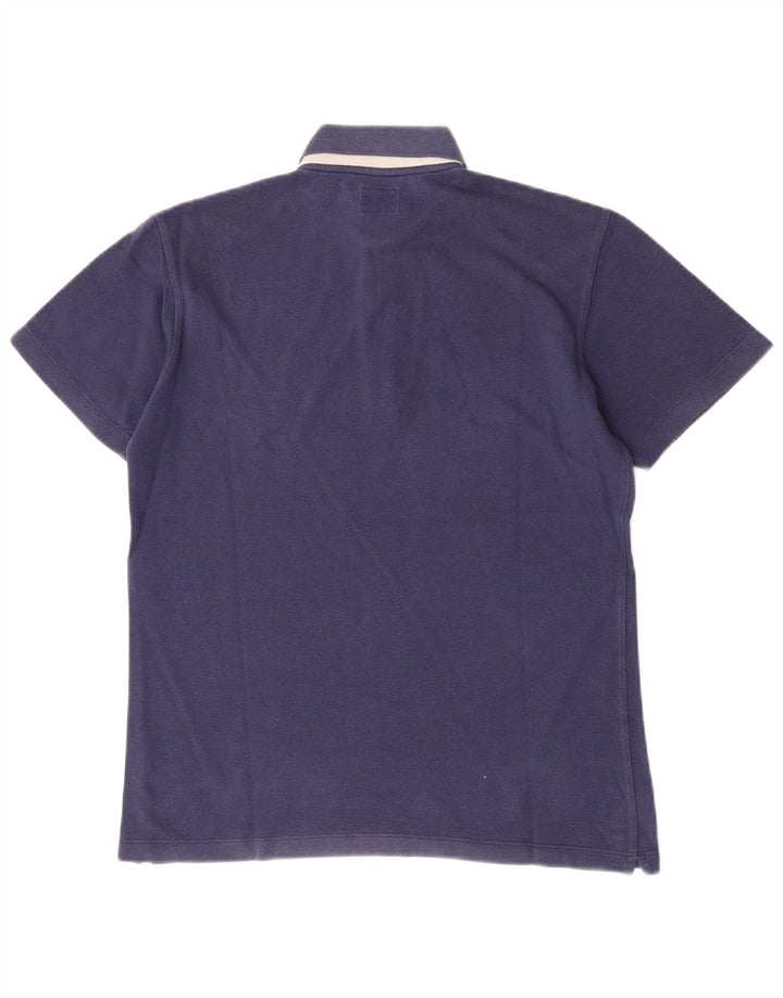 Camisa polo masculina Fay pequena algodão azul marinho