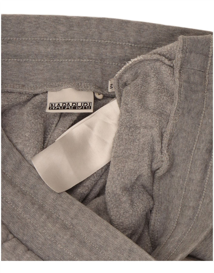 Napapijri Calça de treino masculina Joggers cinza médio