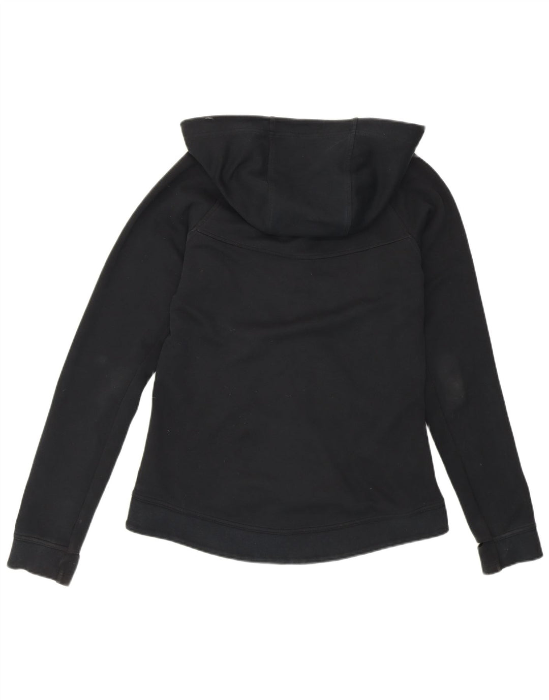 Suéter feminino Nike com capuz e zíper UK 12 médio preto algodão