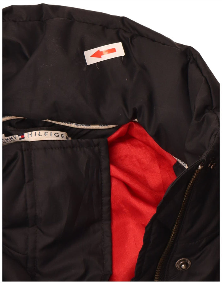 Jaqueta acolchoada feminina Tommy Hilfiger Reino Unido 16 grande poliéster preto