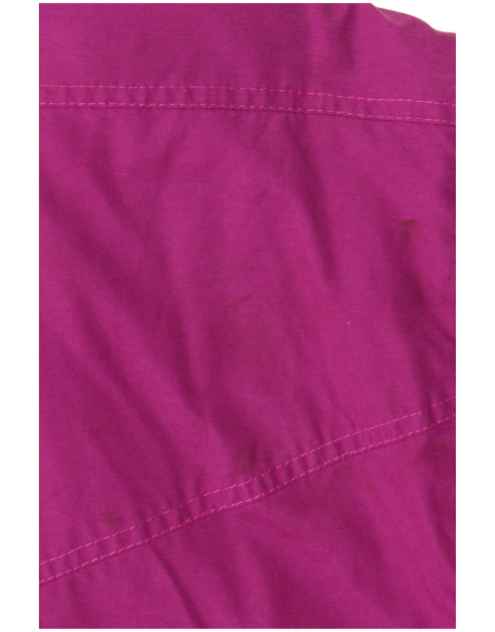 Jaqueta masculina acolchoada com capuz Brugi IT 48 poliéster Colourblock roxo médio