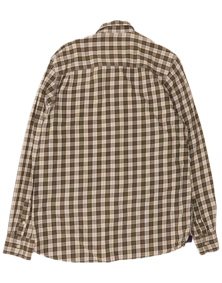 Camisa masculina North Sails XL caqui xadrez algodão