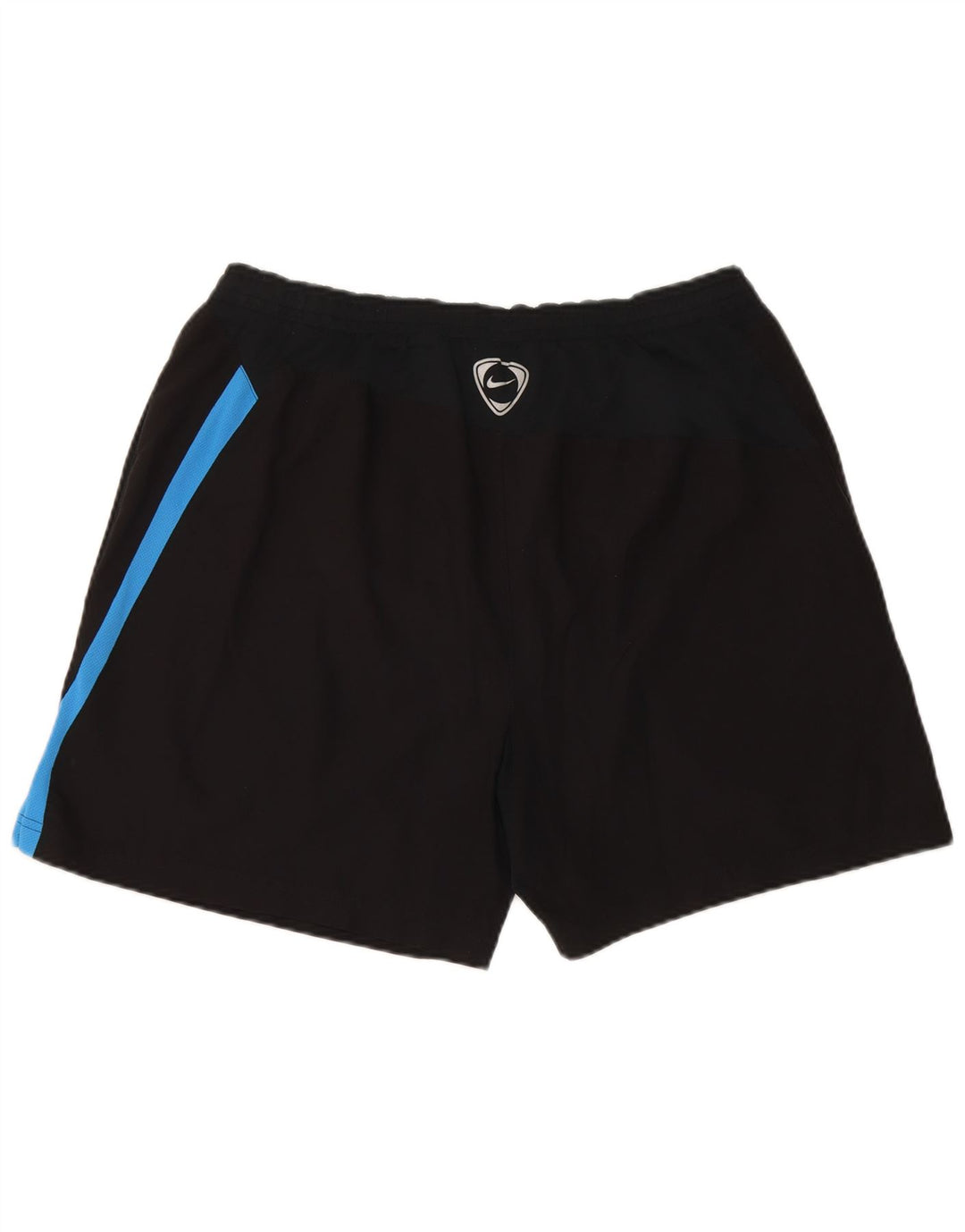 Shorts esportivos masculinos Nike médio preto colorblock poliéster