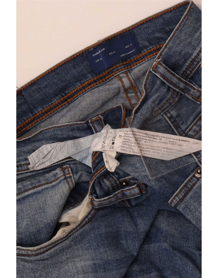 Zara Mens Slim Jeans EU 40 Médio W31 L32 Azul Algodão