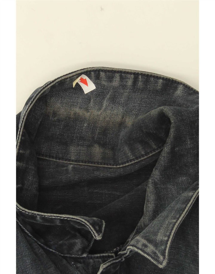 Jaqueta jeans masculina Calvin Klein Jeans UK 38 médio azul marinho colorblock