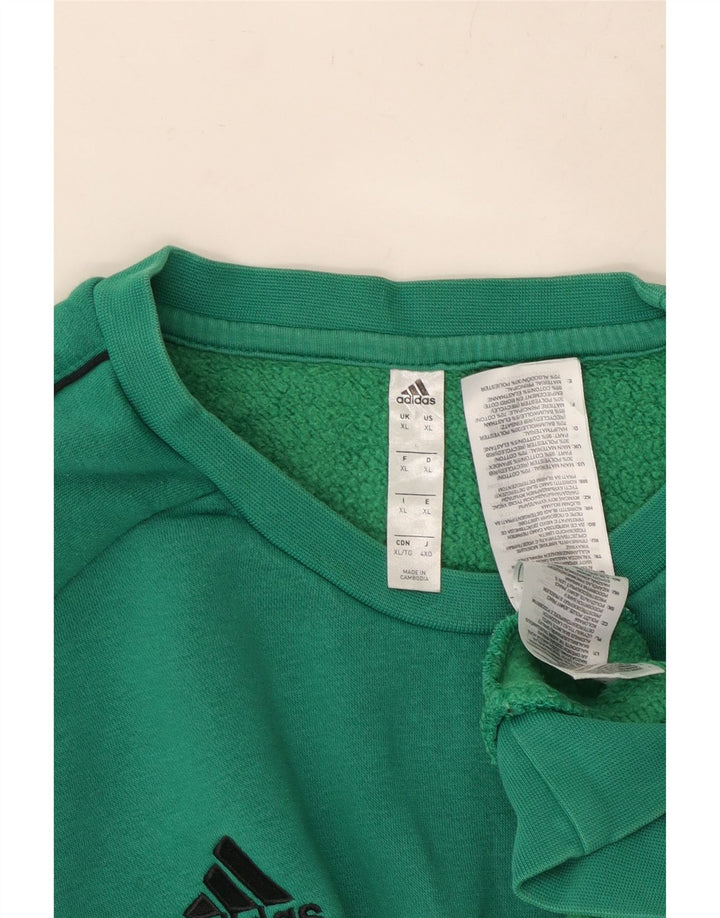 ADIDAS Mens Sweatshirt Jumper XL Turquesa Algodão